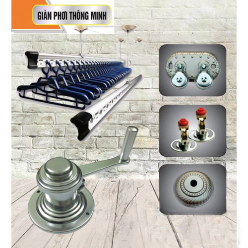 Giàn phơi Hòa Phát mẫu bộ củ tời hp990